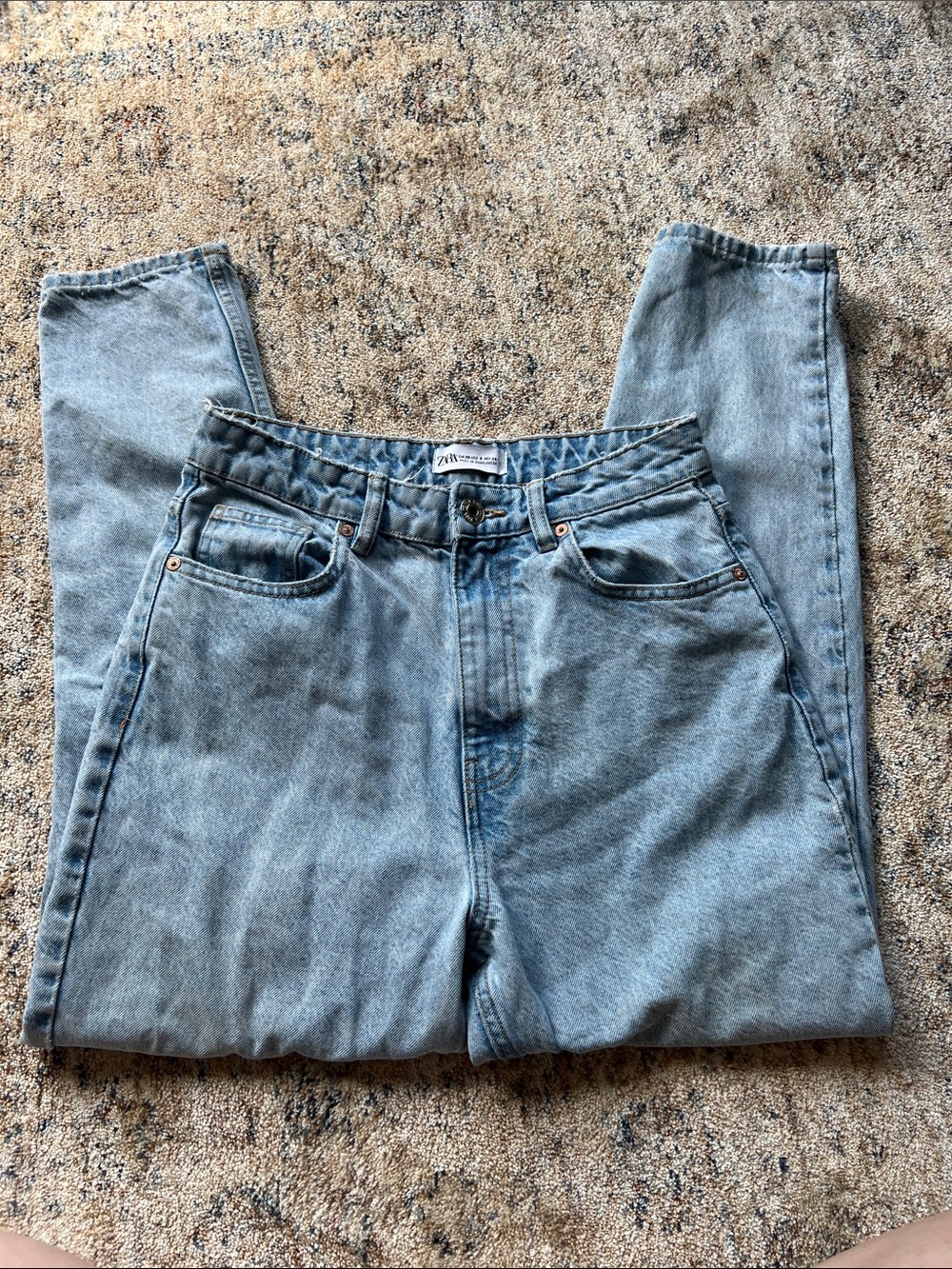 Zara Light Blue High-Rise Women's Jeans